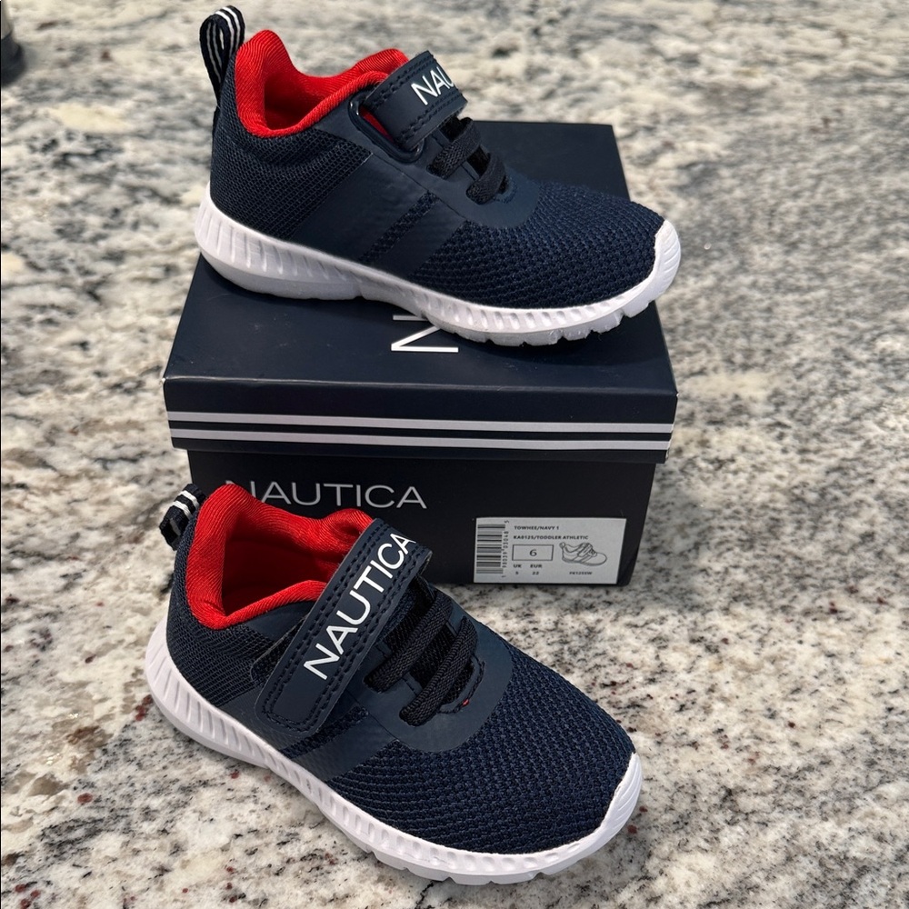 Nautica Kids Sneakers in Navy and Red